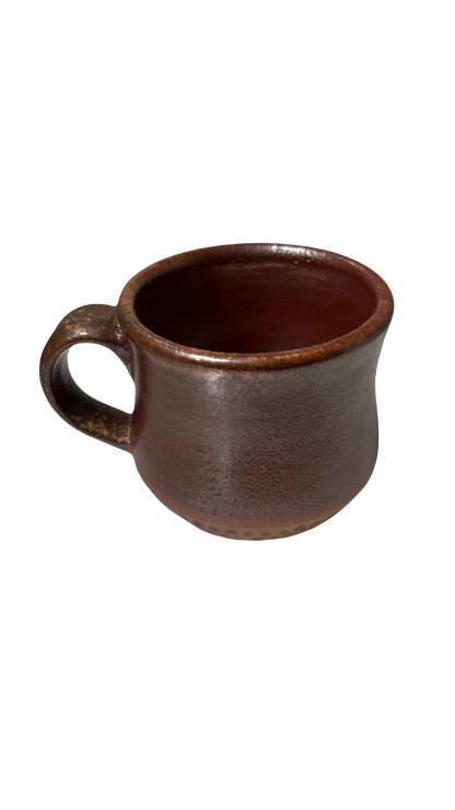 Wood Fired Ceramic Mug - Brown