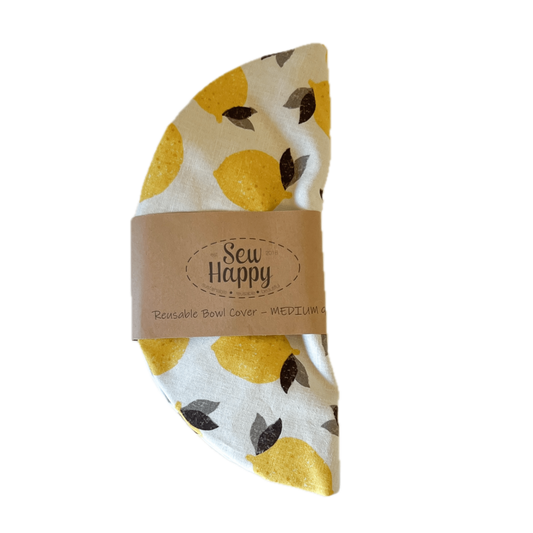 Medium Reusable Bowl Cover - Lemons