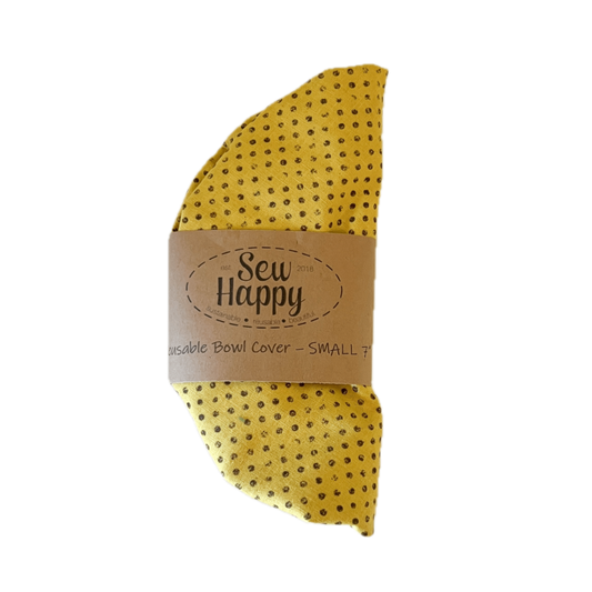 Small Reusable Bowl Cover - Yellow