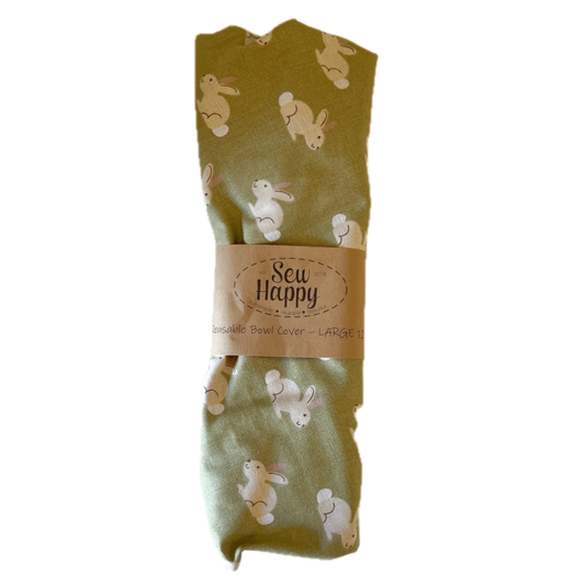 Large Reusable Bowl Cover - Rabbit