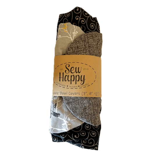 Reusable Bowl Covers (7'', 9'', 12'') - Grey