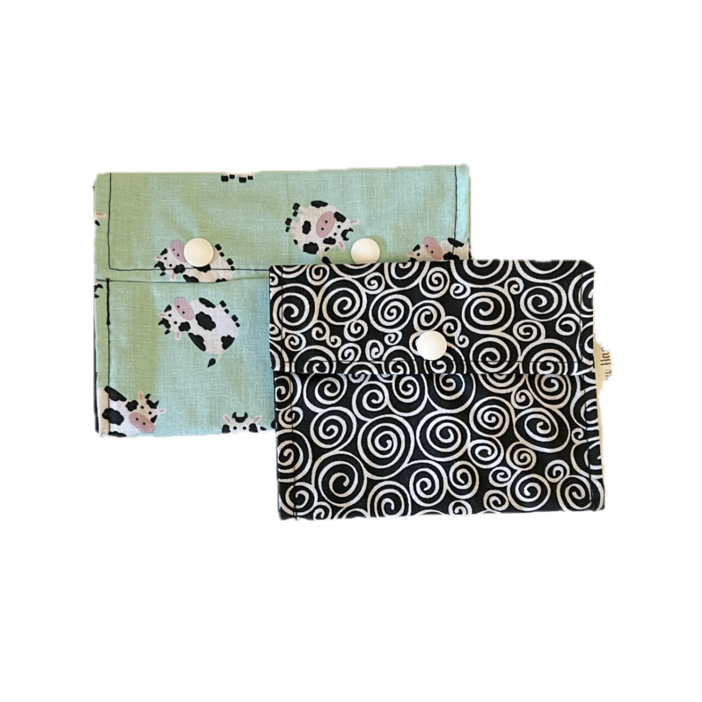 Reusable Snack & Sandwich Bags - Cows & Swirls