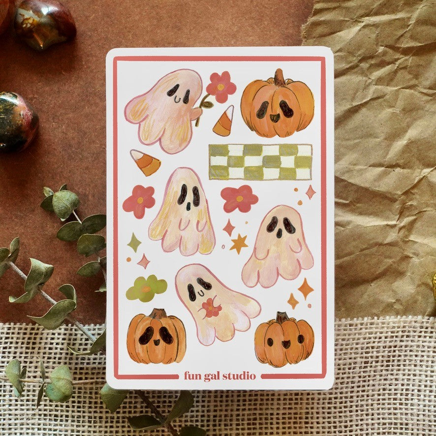 Groovy Ghosties Sticker Sheet