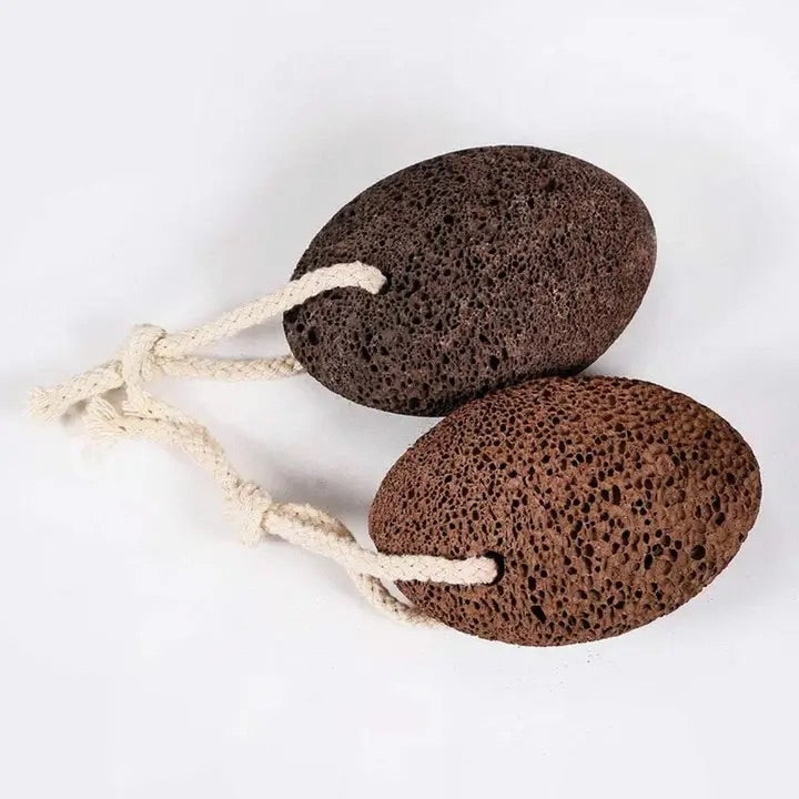 Natural Lava Pumice Stone with Cotton Hanging Loop