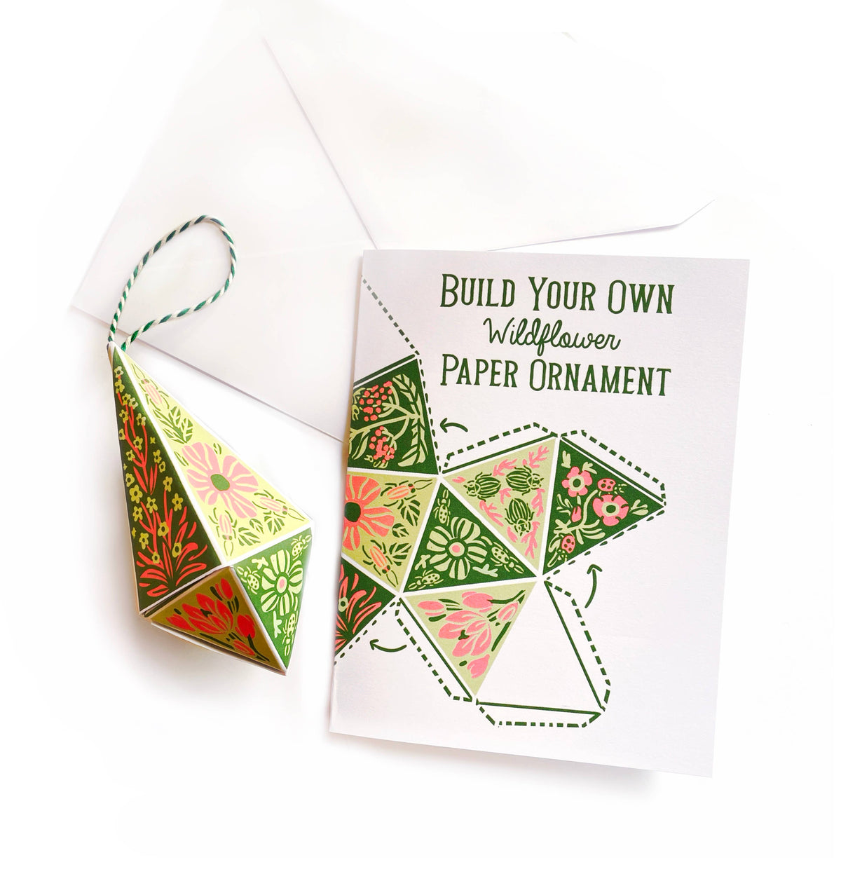 Build Your Own Paper Ornament Card - Wildflower