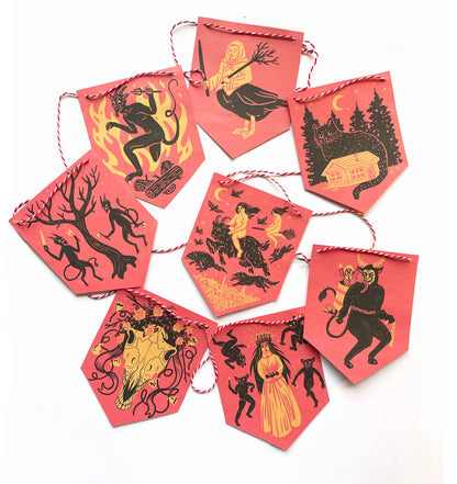 Midwinter Folklore Paper Garland 