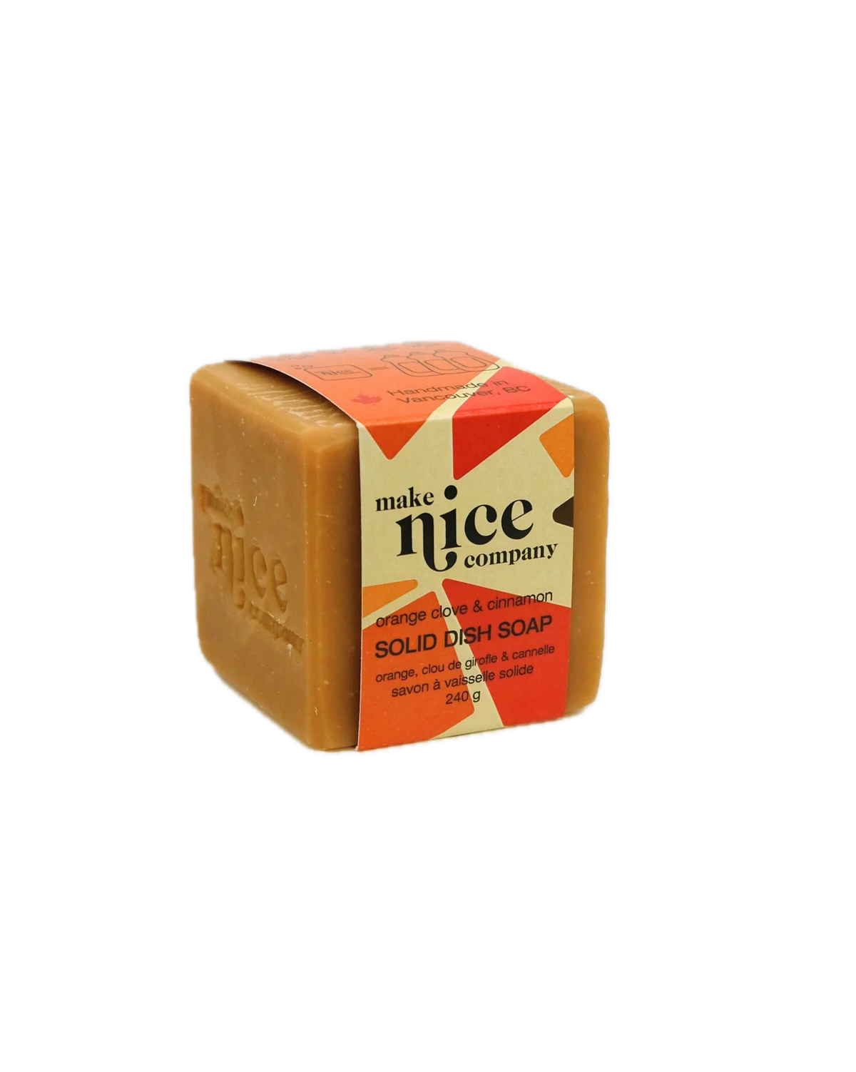 Orange Clove & Cinnamon Solid Dish Soap
