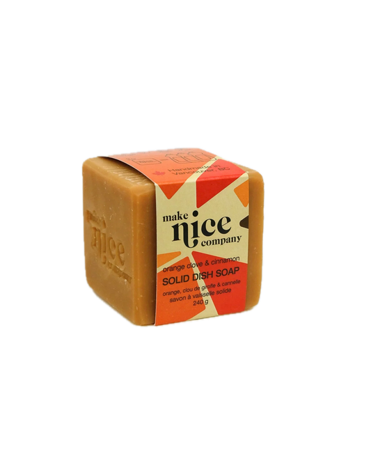 Orange Clove & Cinnamon Solid Dish Soap