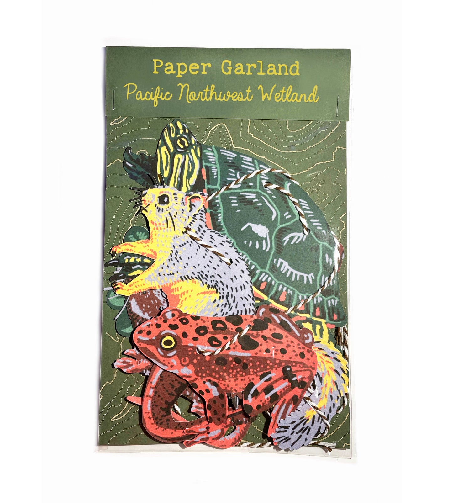 Pacific Northwest Wetland Paper Garland