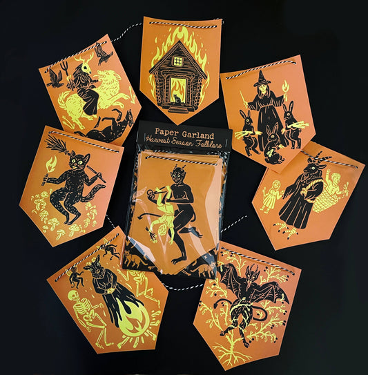 Harvest Season Folklore Paper Garland