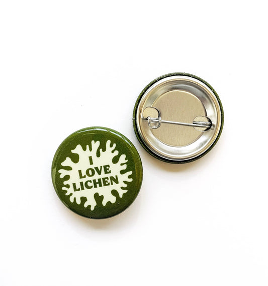 I Love Lichen Button