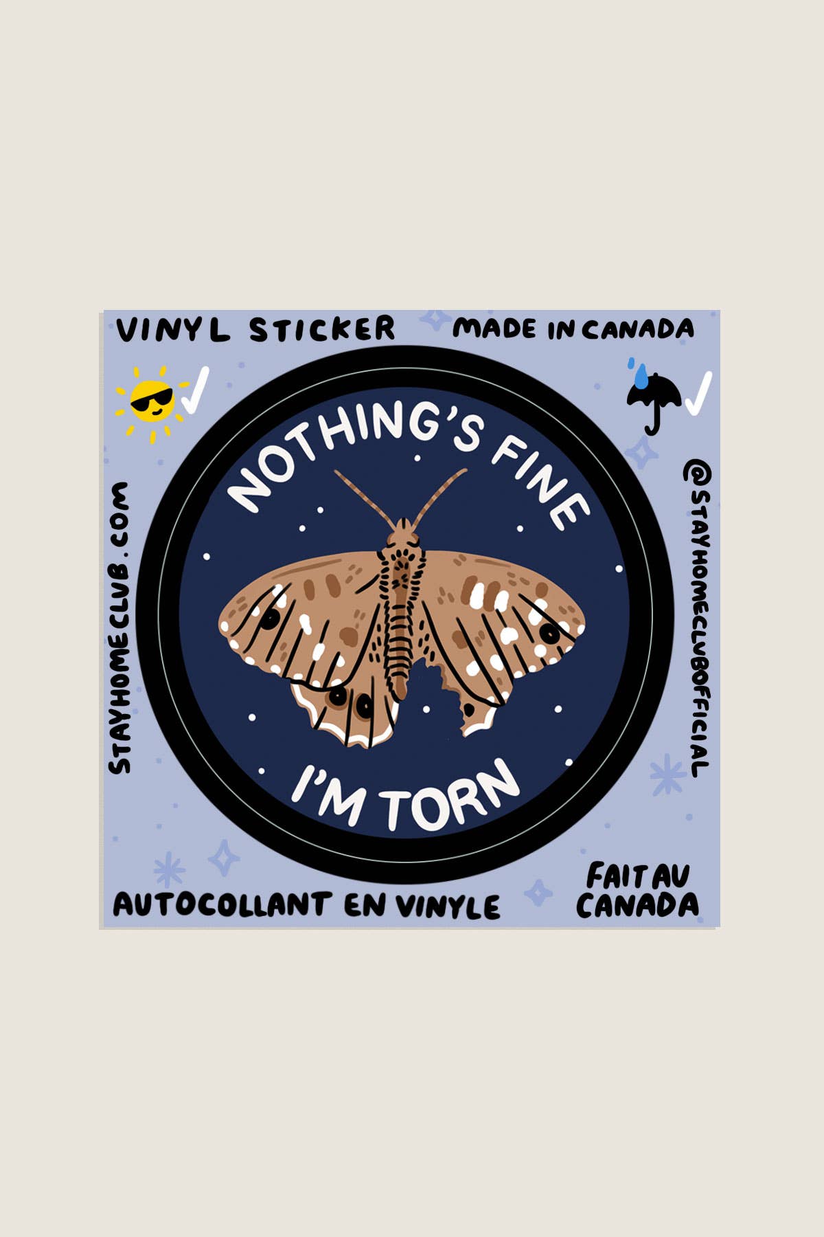 I'm Torn Sticker | Waterproof Vinyl Sticker