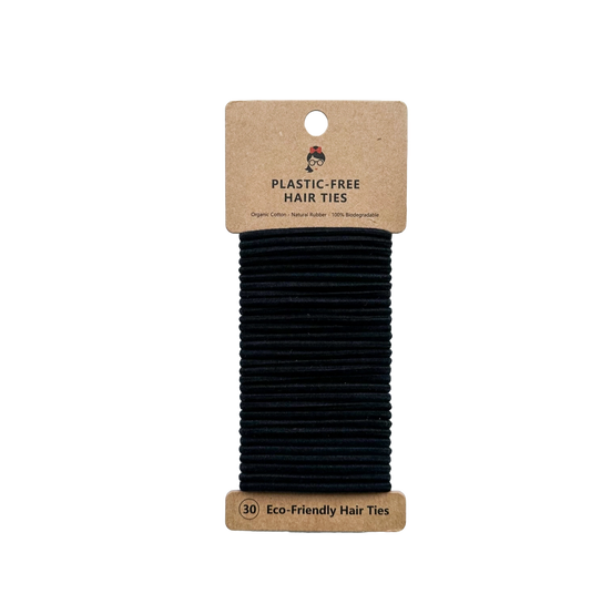 Black Biodegradable Hair Ties