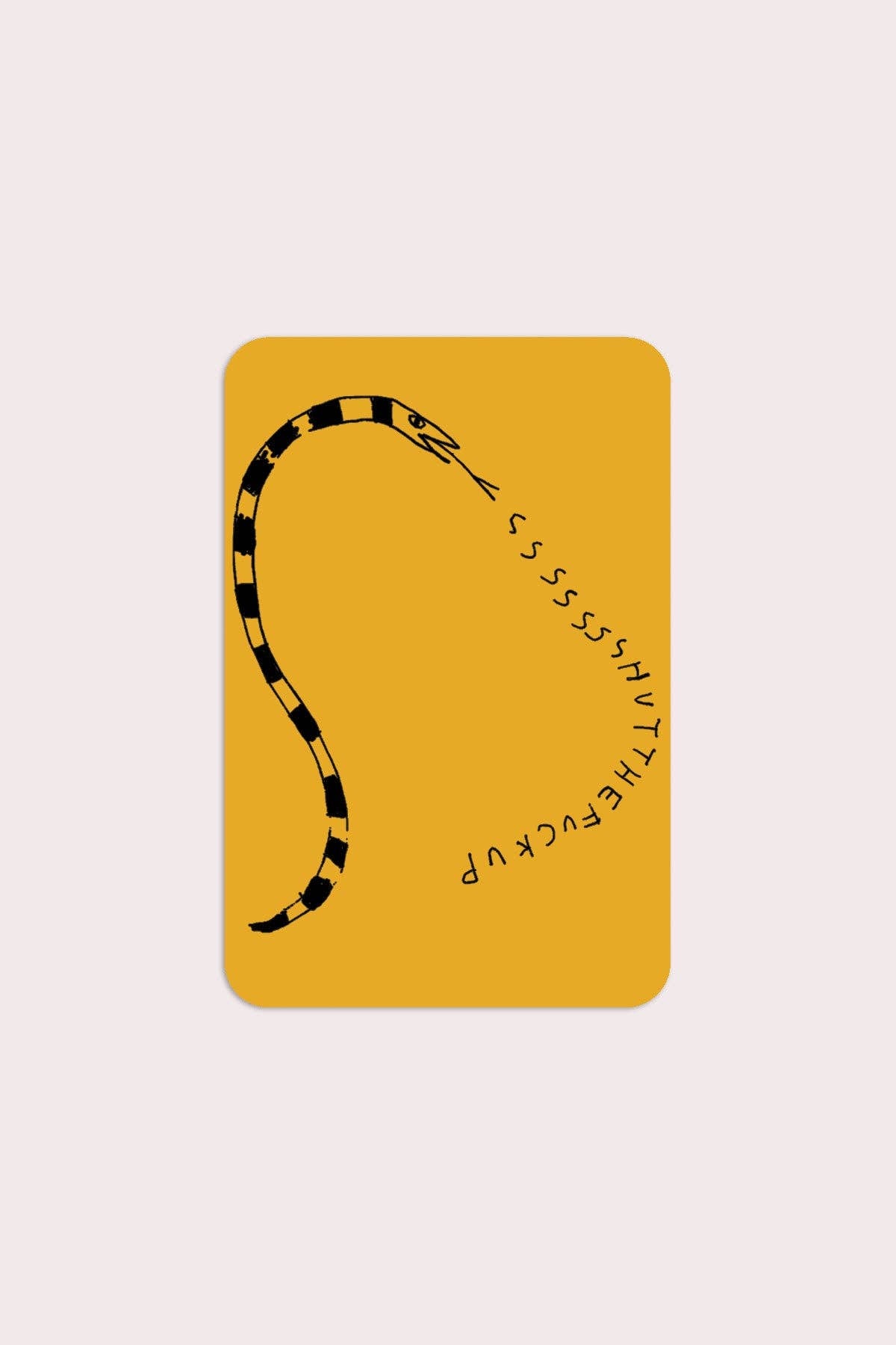 STFU Snake Sticker | Waterproof Vinyl Sticker