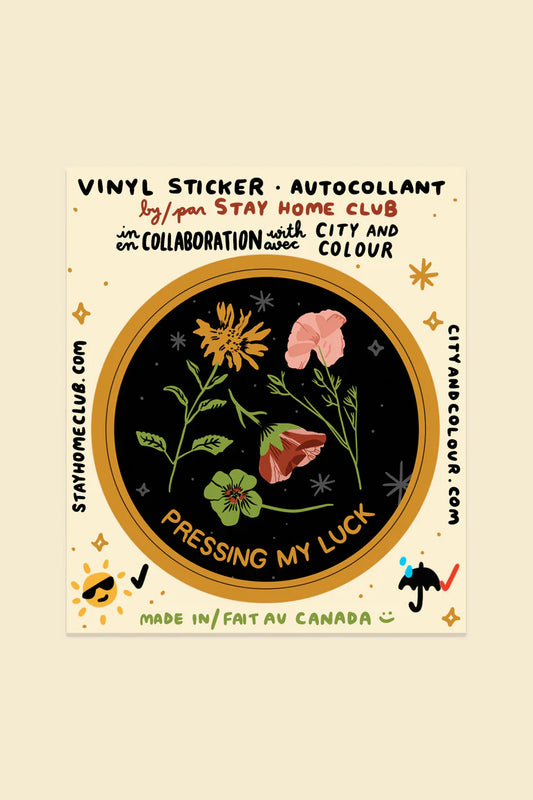 Pressing my Luck l Vinyl Sticker